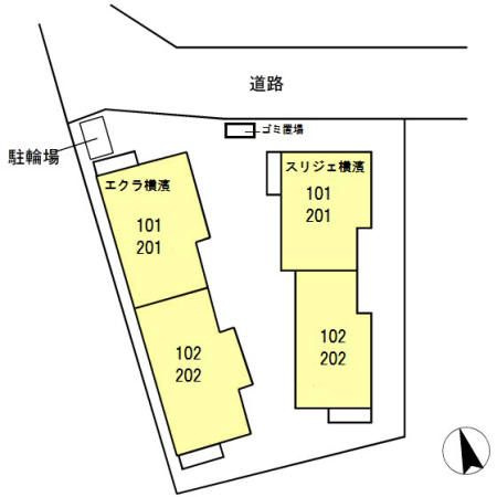 スリジェ横濱・エクラ横濱/　エクラ横濱の区画図