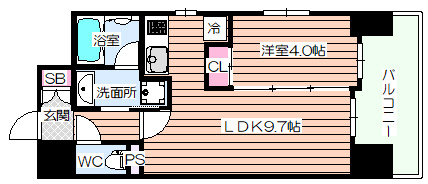 【間取り】 | ラブニール西長堀パークフロント