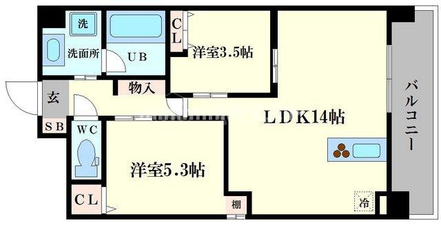 グランマーレ小路駅前の間取り