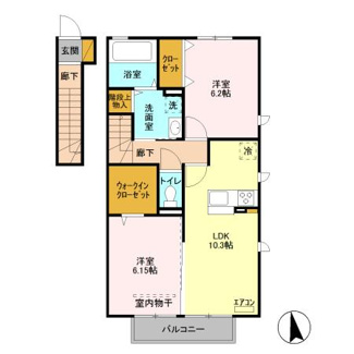 【間取り】 | D-ROOM West