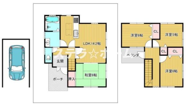太田3 中古戸建の間取り|4LDKの物件です