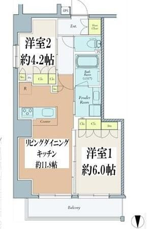 クレストコート西巣鴨の間取り