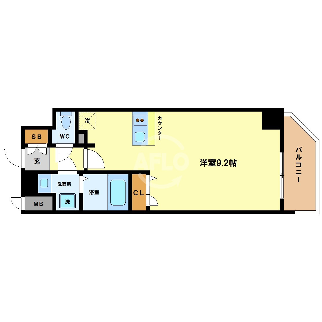プレサンス北浜ラフェスタの間取り|プレサンス北浜ラフェスタ　間取り