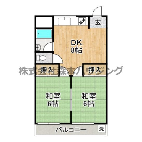 【間取り】 | 　メゾン深野