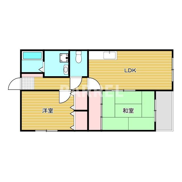 豊中市上野西２丁目の賃貸マンションの間取り