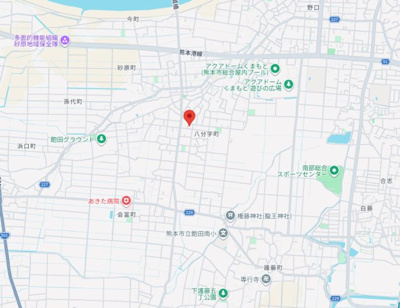 【地図】 | 熊本県熊本市南区八分字町