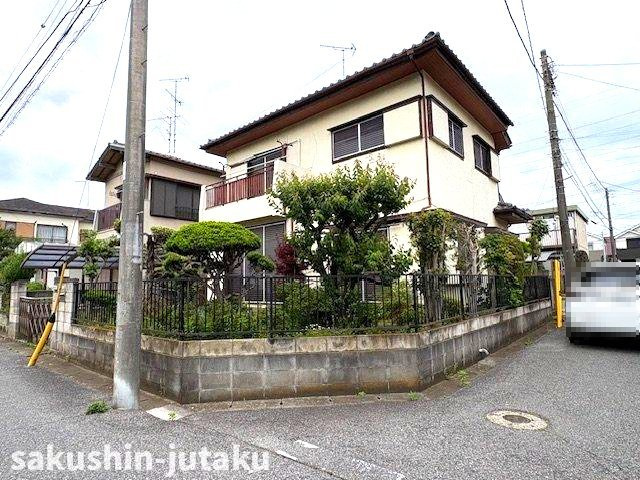 松が丘１丁目　売地の外観|松が丘１丁目　売地　建築条件なし　丁度い４３坪　東南×南西公道面角地　更地渡し
