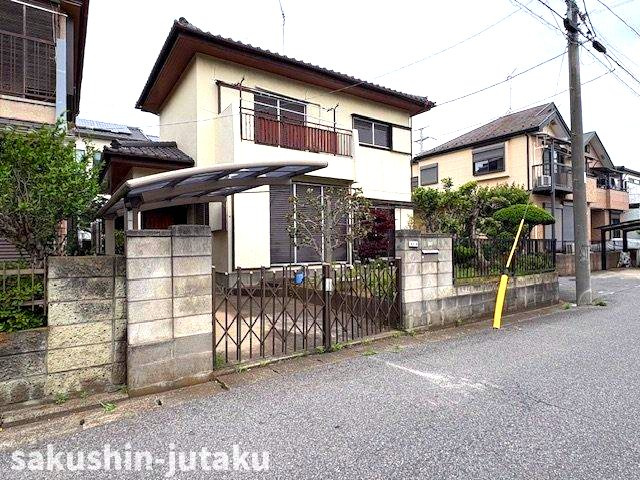 松が丘１丁目　売地の前面道路含む現地写真|松が丘１丁目　売地　建築条件なし　丁度い４３坪　東南×南西公道面角地　更地渡し