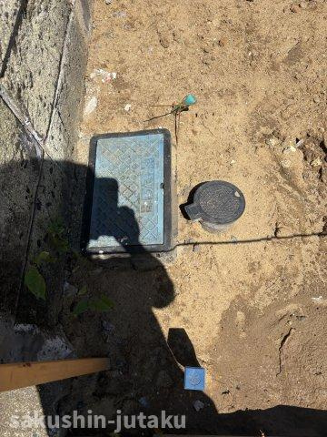 松が丘１丁目　売地の前面道路含む現地写真|南西側の道路　4.9ｍ公道　