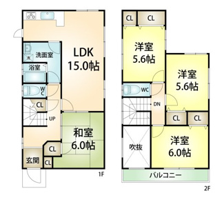 【間取り】 | 中古戸建　神戸市西区今寺