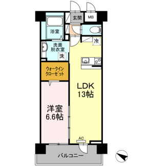 【間取り】 | PLAZA池尻1 | 間取り図
