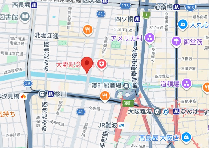 ＲＪＲプレシア南堀江の地図