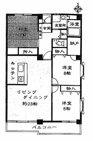 メゾンドカルム住吉の間取り