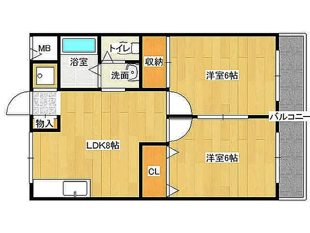 ビューライフ六甲の間取り