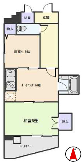 サンビルダー六甲駅前の間取り