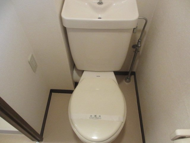 神戸市中央区東川崎町６丁目の賃貸マンションのトイレ