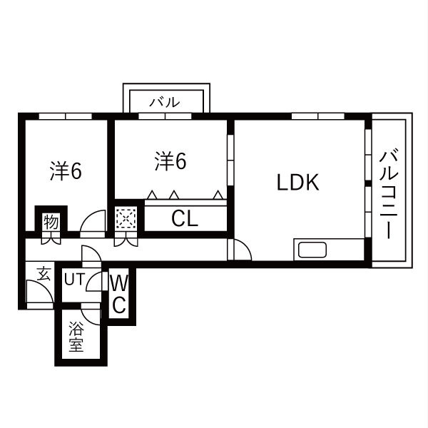 神戸市灘区八幡町４丁目の賃貸マンションの間取り