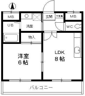 フェニックスハイツ中西の間取り