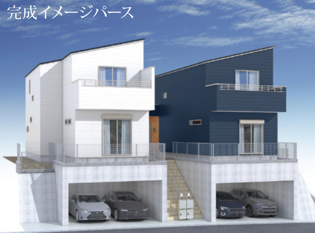 横浜市青葉区すすき野1丁目 新築戸建て【仲介手数料無料】カースペース2台