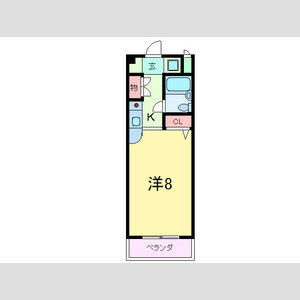 神戸市東灘区住吉本町１丁目の賃貸マンションの間取り