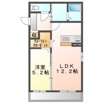 メゾンＨＡＲＵの間取り