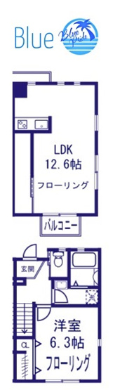【間取り】 | フィオーレ三ツ沢