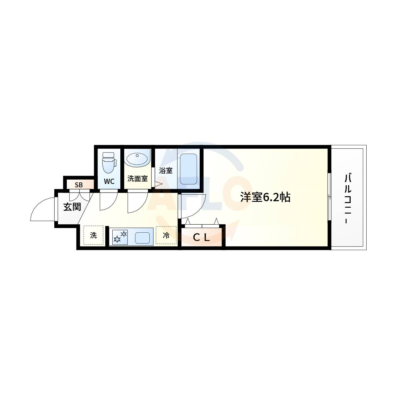 プレサンスドームシティの間取り|プレサンスドームシティ　間取り