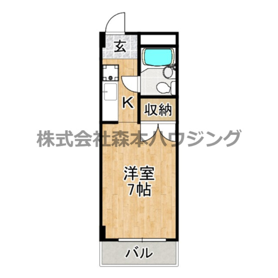 【間取り】 | 　サンハイツ光善寺