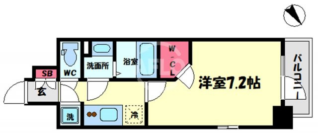 エスリード九条スタシオンの間取り|エスリード九条スタシオン　開放感ある間取り