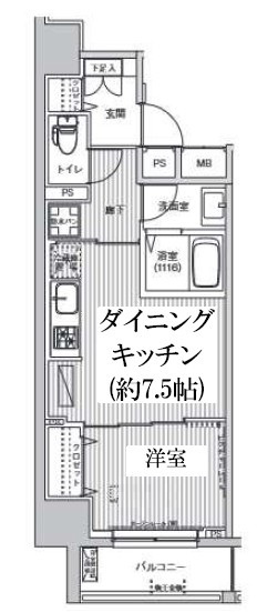 ワイズ柳橋の間取り|間取りです。