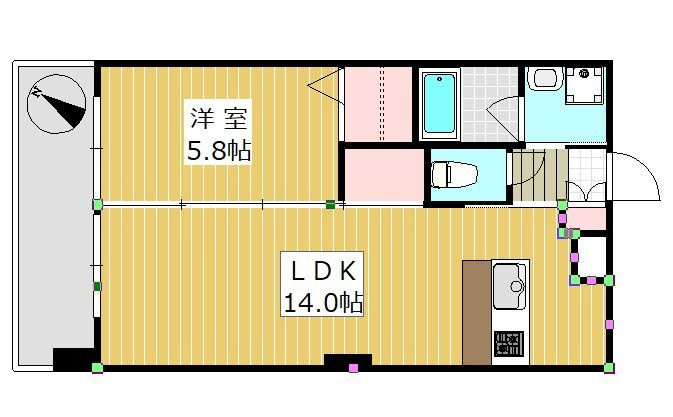ボヌール博多の間取り