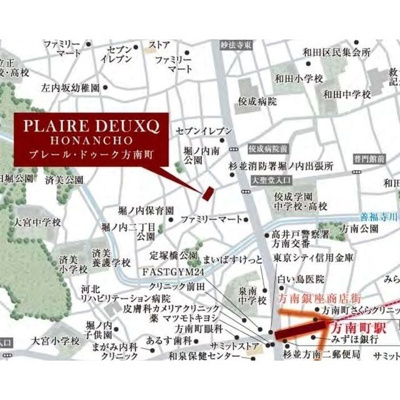 【地図】 | プレール・ドゥーク方南町