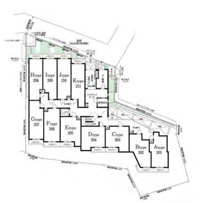 【区画図】 | プレール・ドゥーク方南町