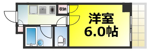 【間取り】 | WINGS弁天 仲介手数料無料