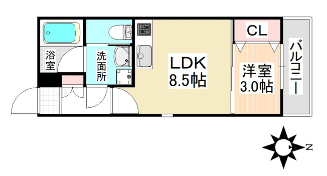 【間取り】 | グランテラス新瑞橋