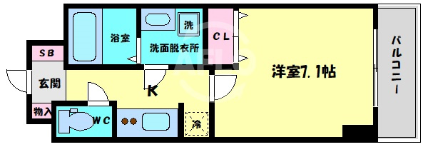 S-RESIDENCE Hoｍmachi Marksの間取り|S-RESIDENCE Honmachi Marks　間取り