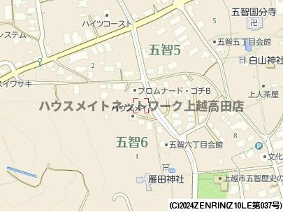 プロムナード・ゴチＡの地図|位置図