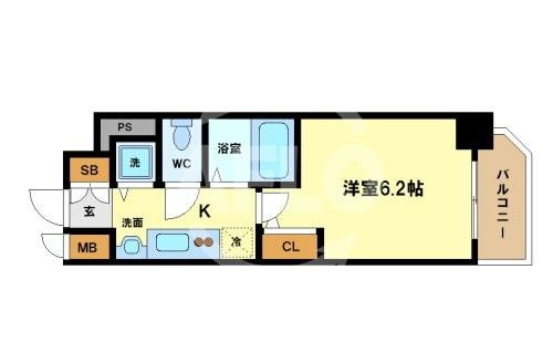 プレサンス谷町アルファの間取り|プレサンス谷町アルファ　間取り