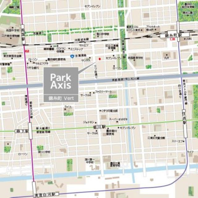 パークアクシス錦糸町ヴェールの地図