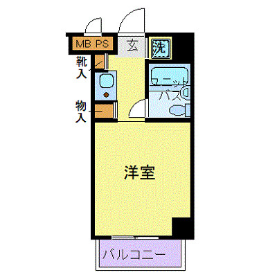 スカイコート横浜駅西口の間取り