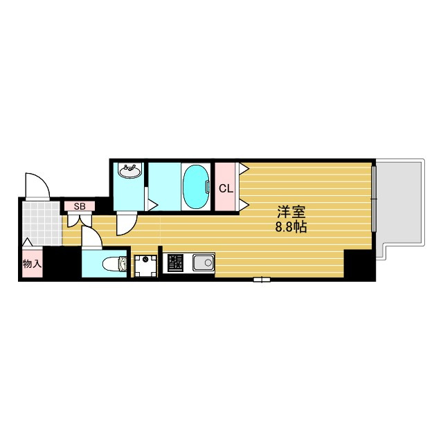 ウィスタリア新北野の間取り