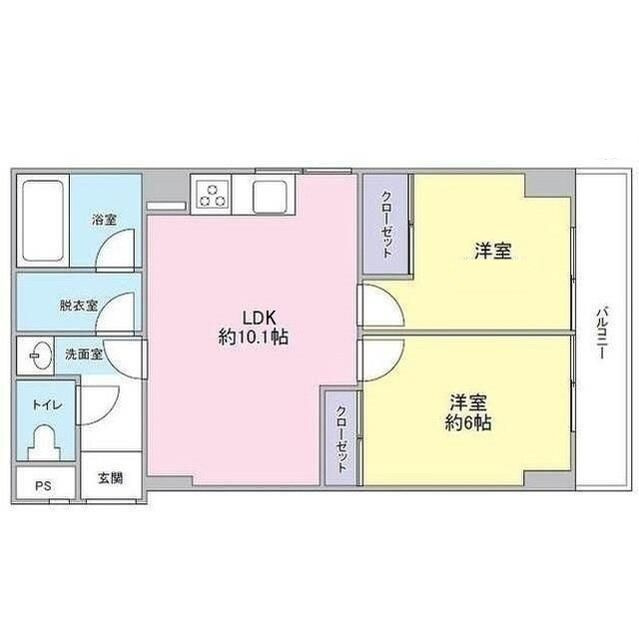 丸元マンションの間取り|間取りです。