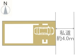 大島8丁目新築戸建の区画図