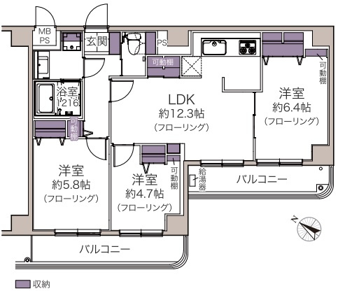 シティハイツ三ノ輪の間取り