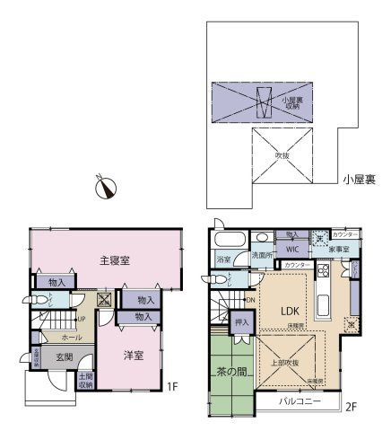 川口市坂下町2丁目　戸建ての間取り