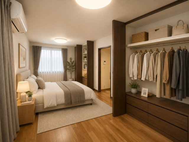 川口市坂下町2丁目　戸建ての居間・リビング|デジタルステージングをしております