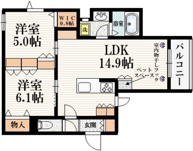 ヴィセーナの間取り