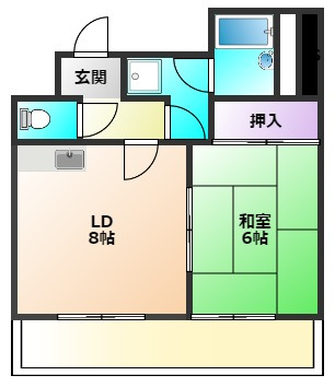西東京市芝久保町３丁目の賃貸マンションの間取り
