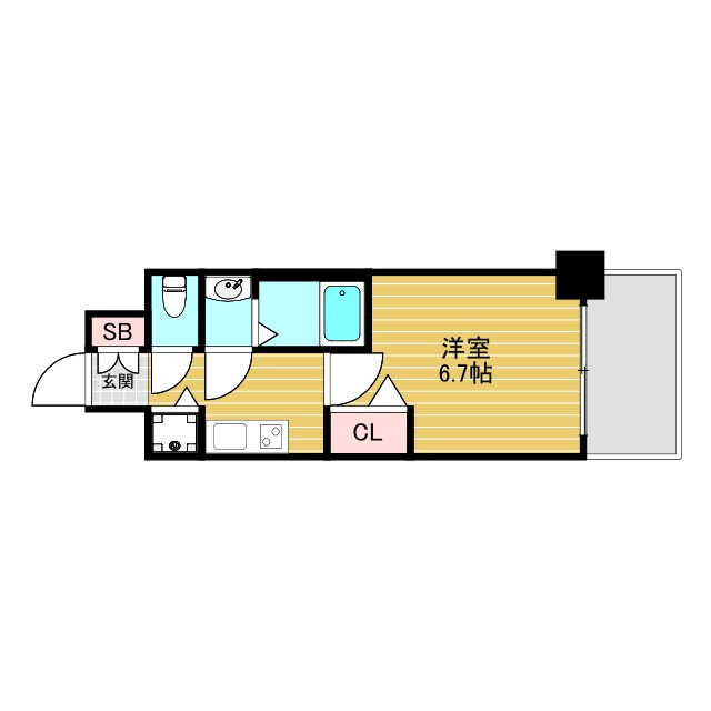 べラジオ三国駅前の間取り
