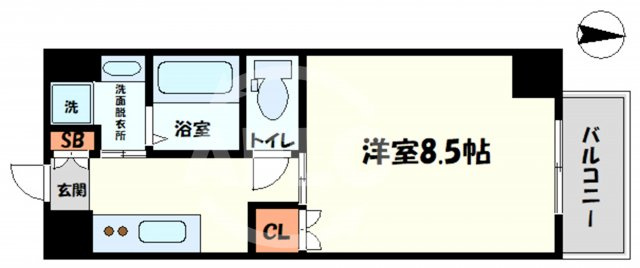 R SQUARE日本橋Ⅰの間取り|R SQUARE日本橋Ⅰ（アールスクエアニホンバシワン）　間取り